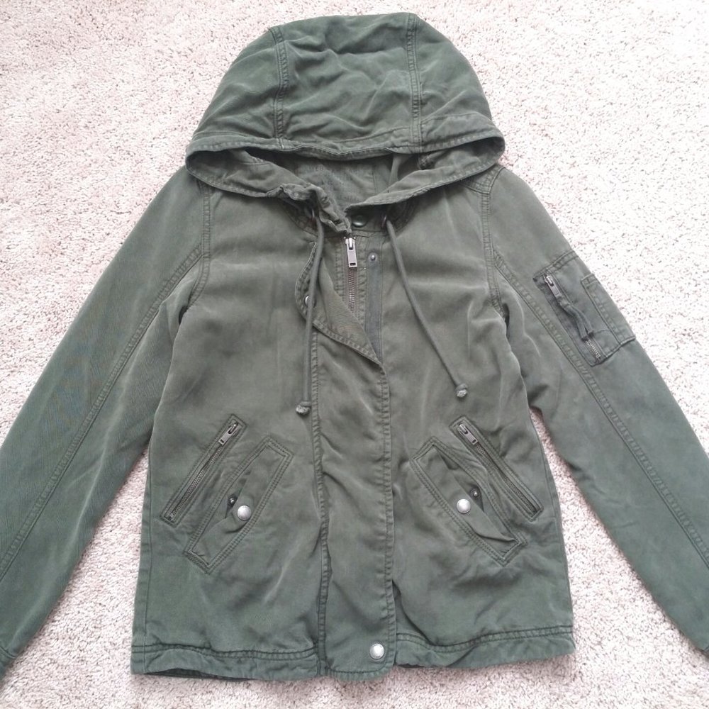 American Eagle Womens Hooded Utility Jacket XS